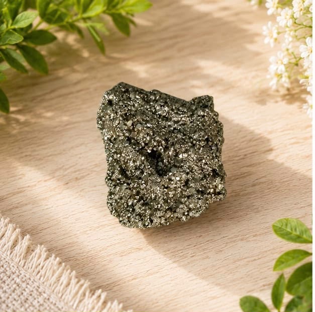 Raw Pyrite Cluster for Abundance & Prosperity