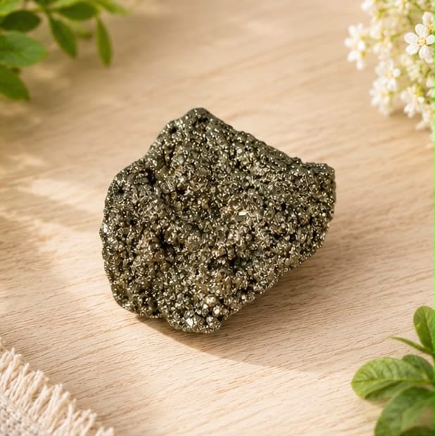 Raw Pyrite Cluster for Abundance & Prosperity